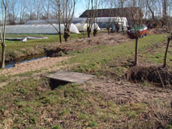 Hier is een soort aquaduct aangelegd